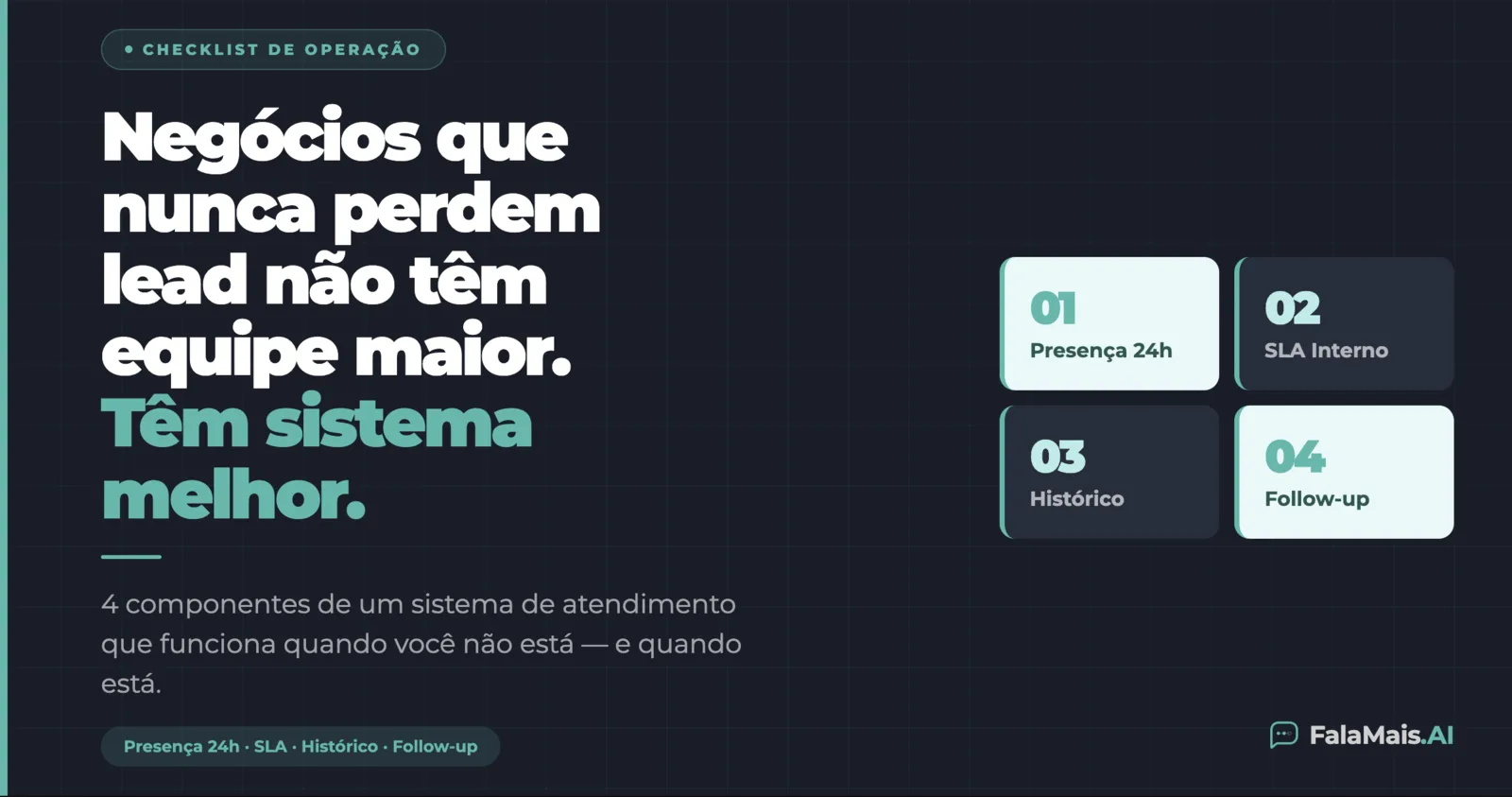 Sistema de atendimento no WhatsApp: 4 componentes que nunca deixam mensagem sem resposta