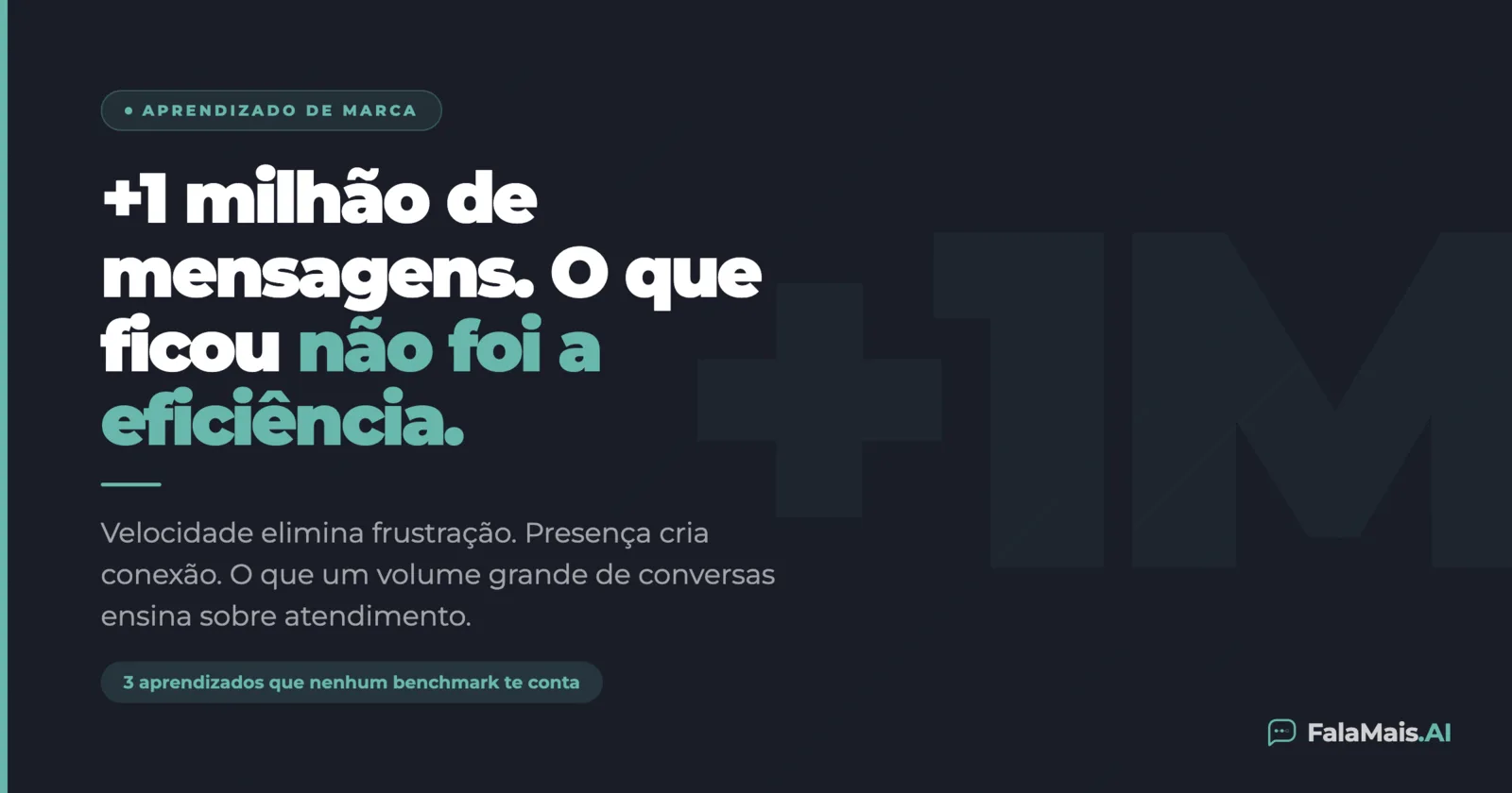 O que +1 milhão de mensagens automatizadas ensinaram sobre atendimento (3 aprendizados que nenhum benchmark conta)